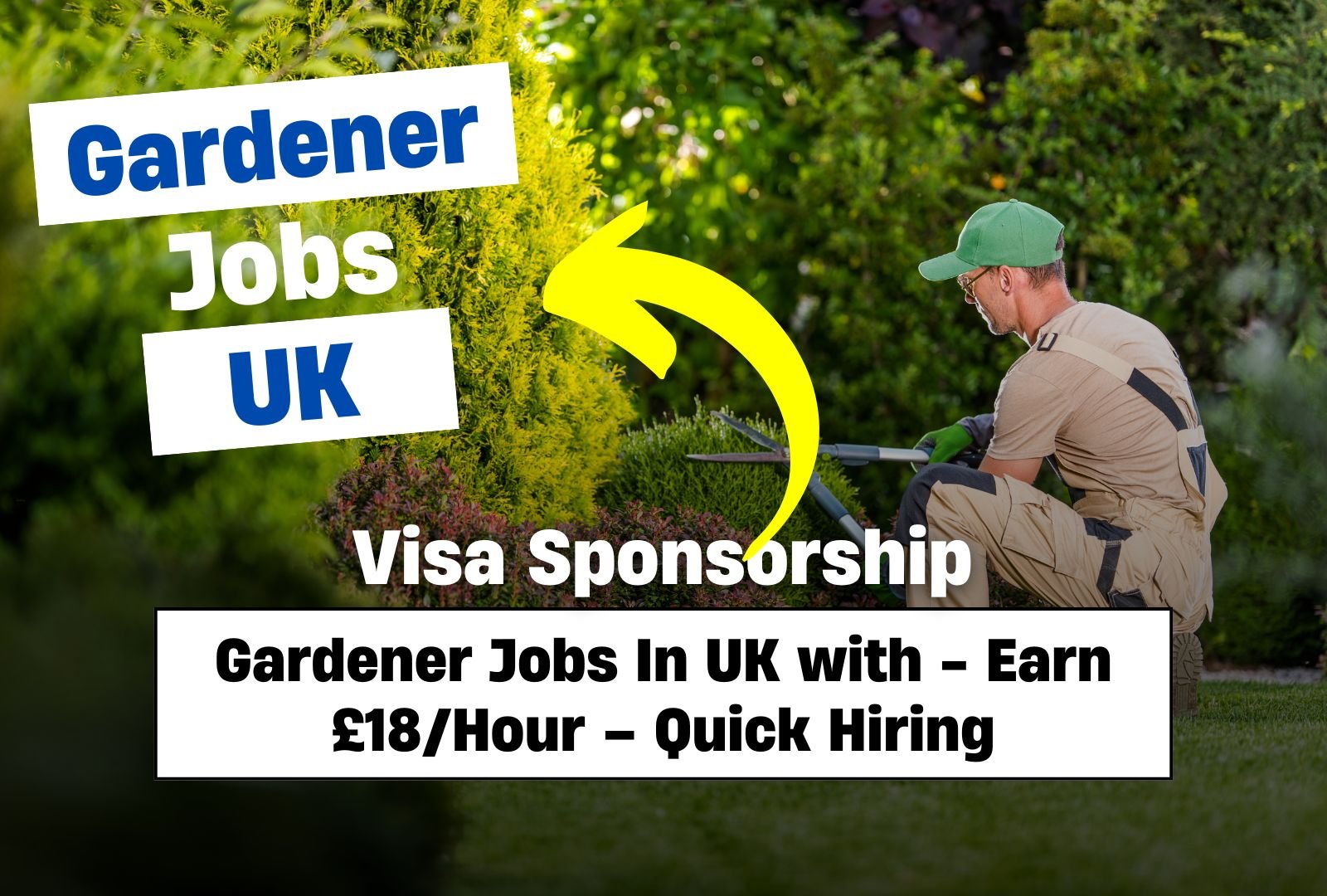 Gardener Jobs In UK with Visa Sponsorship – Earn £18/Hour – Quick Hiring